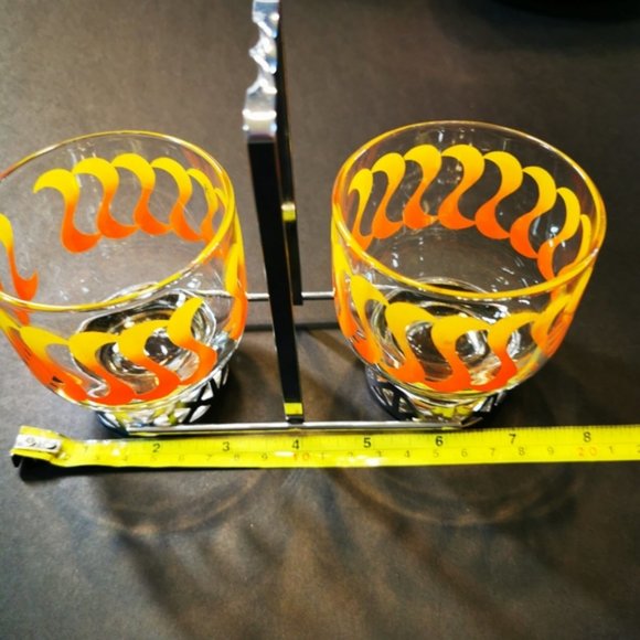 Vintage Condiment Caddy Orange & Yellow Design - Picture 11 of 15